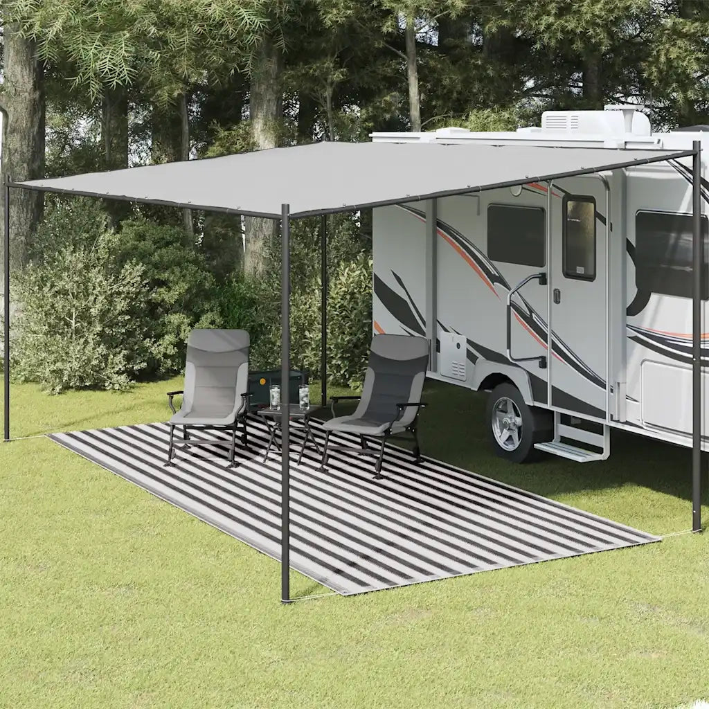 Tappeto da Tenda 250x550 cm Antracite e Bianco 310826