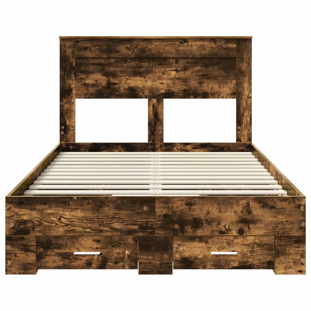 Struttura del letto con cassetto con testiera-Letto con Cassetti e Testiera Legno multistrato 229010