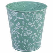 Cubo in metallo blu D14x14,5h cm B10