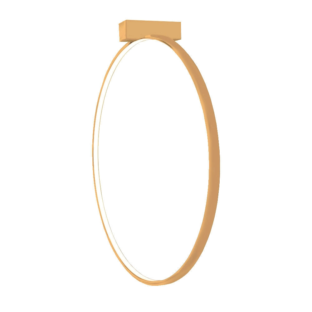 Applique anello oro Ø87 LED 27W 4000K neutra AGARO Shilo