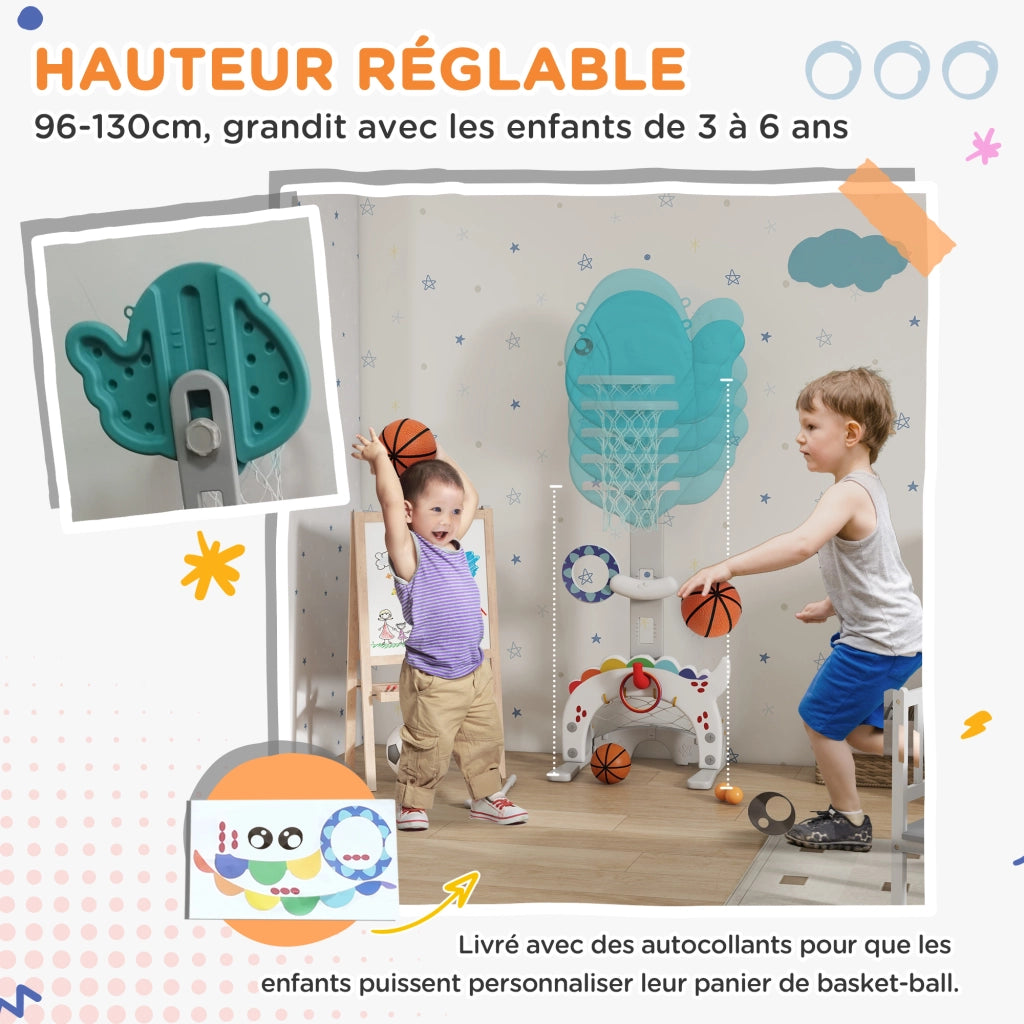 Casetta portagiochi multifunzione per bambini ¨C Minimal ¨C blu e gris