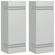 Applique da Esterno 2 pz Argento in Acciaio Inossidabile CFW4896276