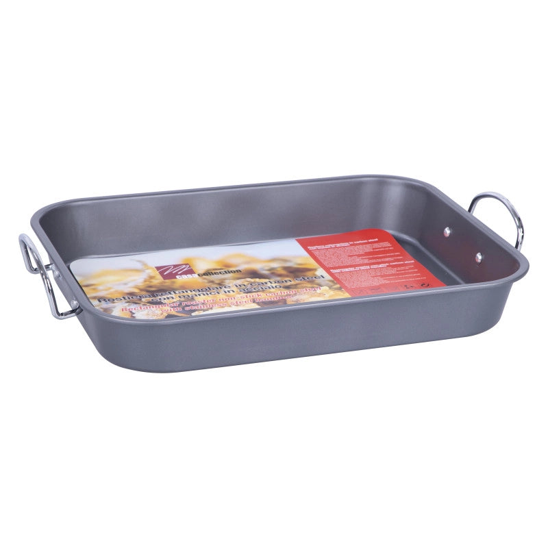 Set di 6 Rostiere Cm 37x28 Manici Acciaio