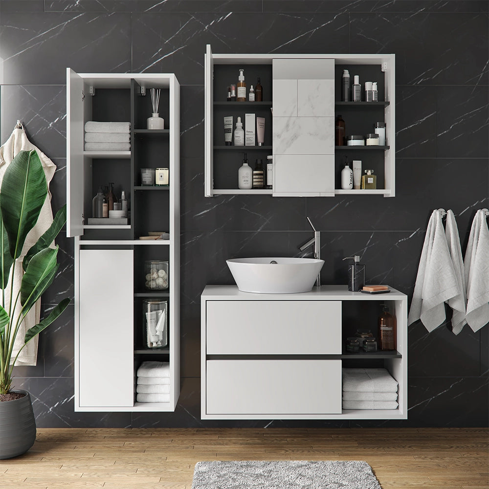 Vicco Mobile sottolavabo per bagno Bianco 100 x 60 cm