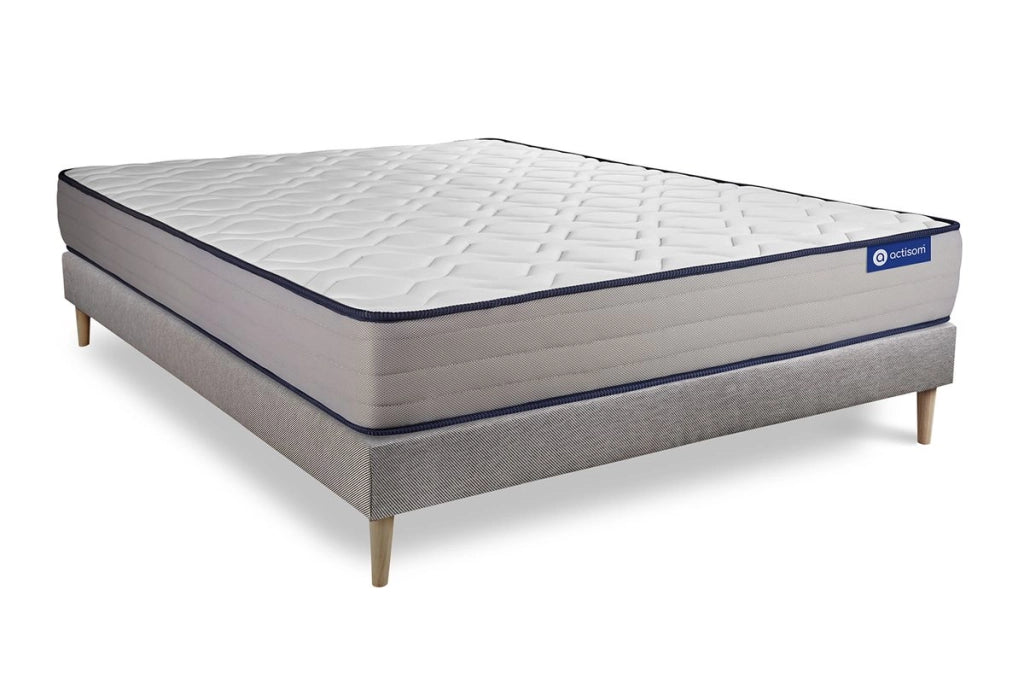 Kit rete e materasso Actilatex form 130x200cm - Spessore : 22cm - Lattice e memory foam - rigido