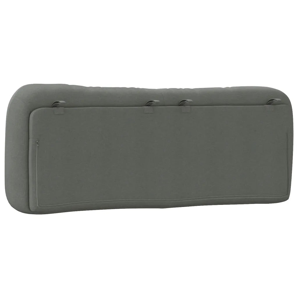 Cuscino Testiera Hvar Grigio Scuro 120 cm in Tessuto 374562