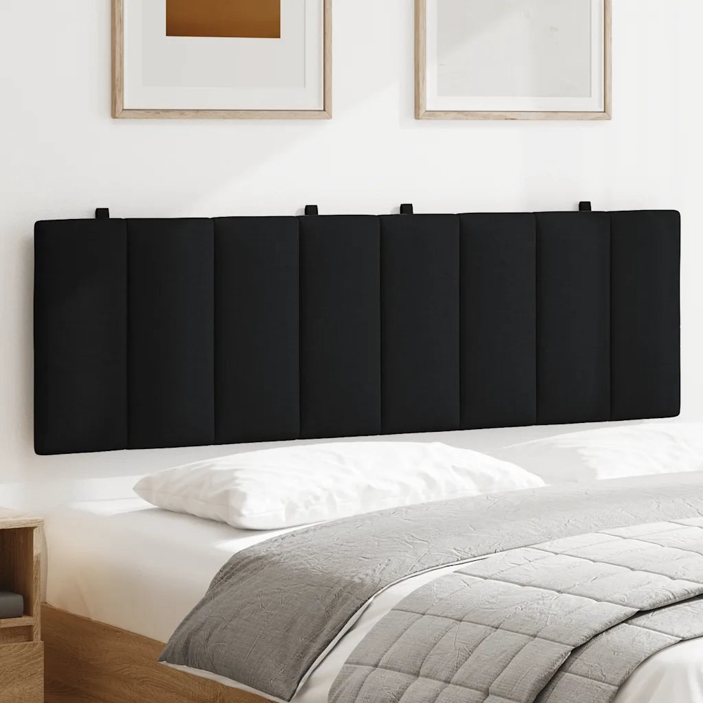Cuscino Testiera Hanko Nero 160 cm in Tessuto 4019172