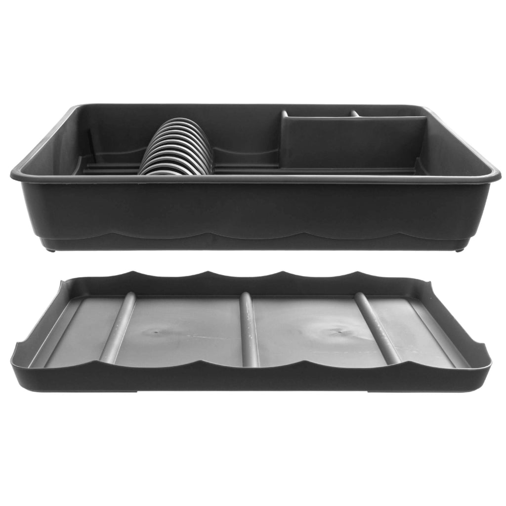Scolapiatti KADAX, scolaposate, verticale, grigio, 44,5 cm, grande