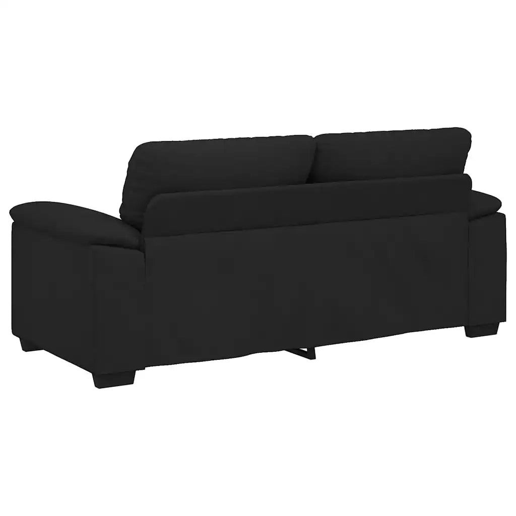 Divano a 2 Posti-Sofa 2 Posti Nero 120 cm in Tessuto 820993