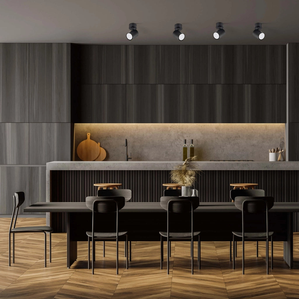 Spot soffitto Snow GU10 nero orientabile Light Prestige