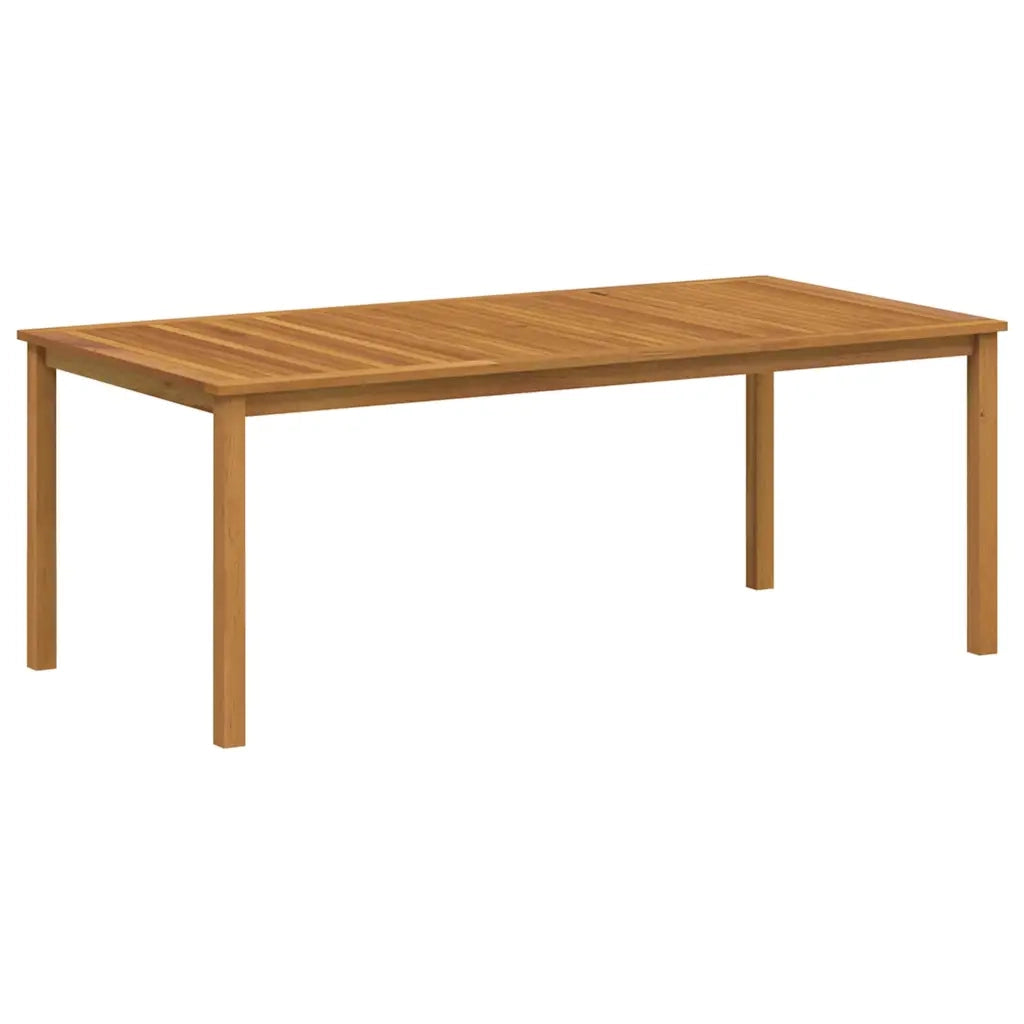 Set da Pranzo per Giardino 9 pcs Nero Legno di Acacia Massello