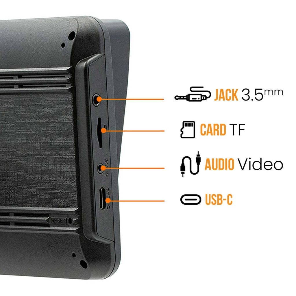 Display auto 7" CarPlay Android Auto con ventosa Nero Avizar