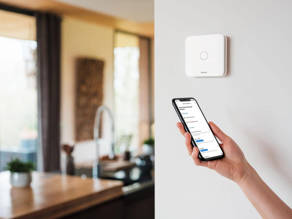 Netatmo NCO-IT Rilevatore di Monossido di Carbonio Wi-Fi Allarme 85 dB Autonomia 10 anni colore Bianco