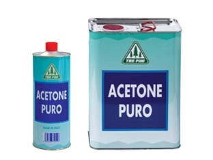 ACETONE PURO- - lt.1 - 12 pezzi
