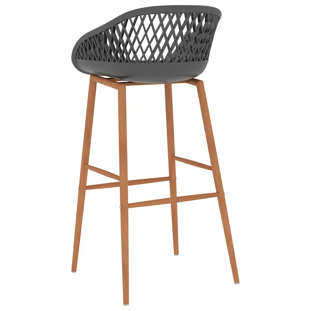 Set da Bar 7 pz Nero e Grigio 3057478