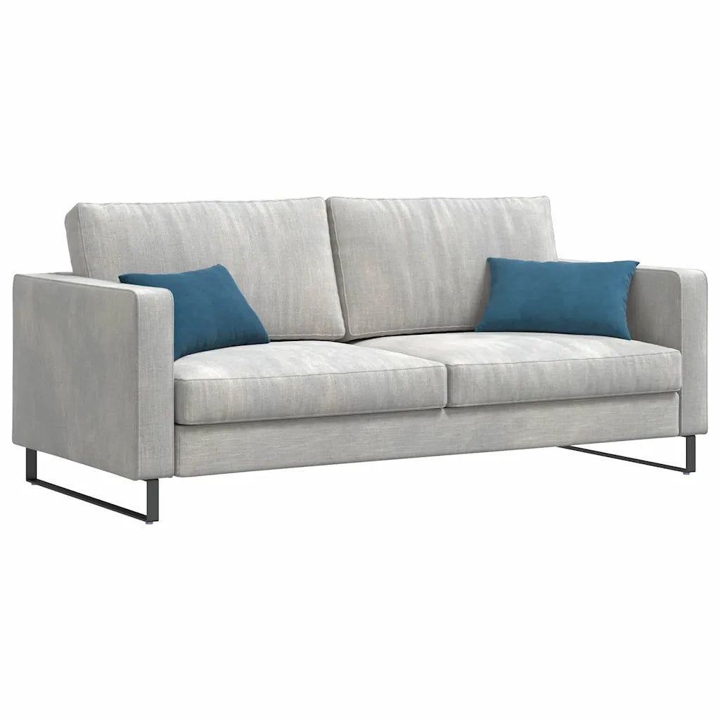 Cuscini da Divano 2 pz-Set di 2 Cuscini per Sofa Blu 50 x 30 cm Tessuto in Cords 314938