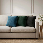 Cuscino con cuscino HEERLEN 6 pz Blu Velluto 924154