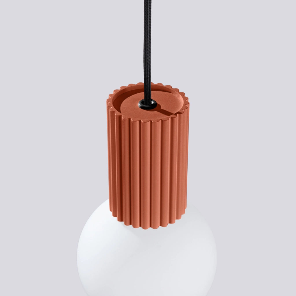 Lampada a sospensione HALO 1 rosso ocra