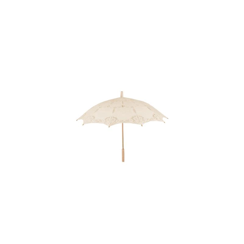 Ombrello pizzo crema cmÃ¸85x67