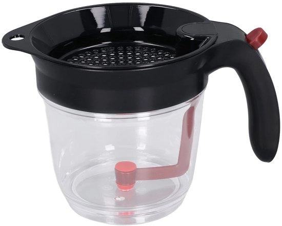 Separatore di Salsa/Olio 1000 ml - Resistente al Calore - Multifunzionale - Salsa/Olio Separatore - Filtro Integrato - Separazione Rapida