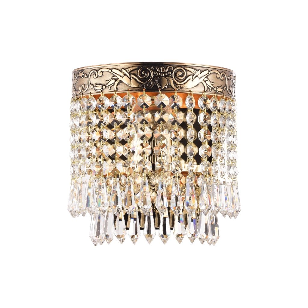 Applique Palace Maytoni ottone cristallo E27 DIA890-WL-01-G