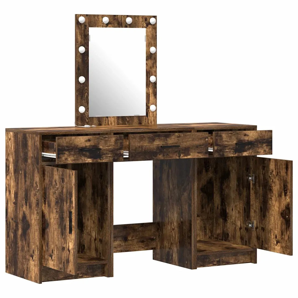 Toeletta | Tavolo da Trucco Marrone 50 x 41 x 135 cm Legno multistrato