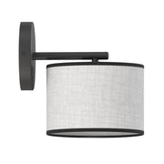 Applique ECO moderna 1xE27 cilindrica grigio nera Emibig