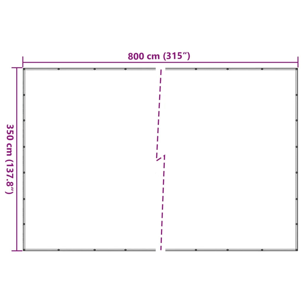 Rete per Container in HDPE 3,5x8 m Nera 145003