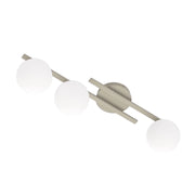 Plafoniera moderna KAIRO beige bianca 3 sfere 3xE14 Emibig