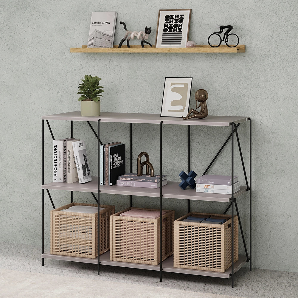 Vicco Libreria Grigio/nero 90 x 71 cm