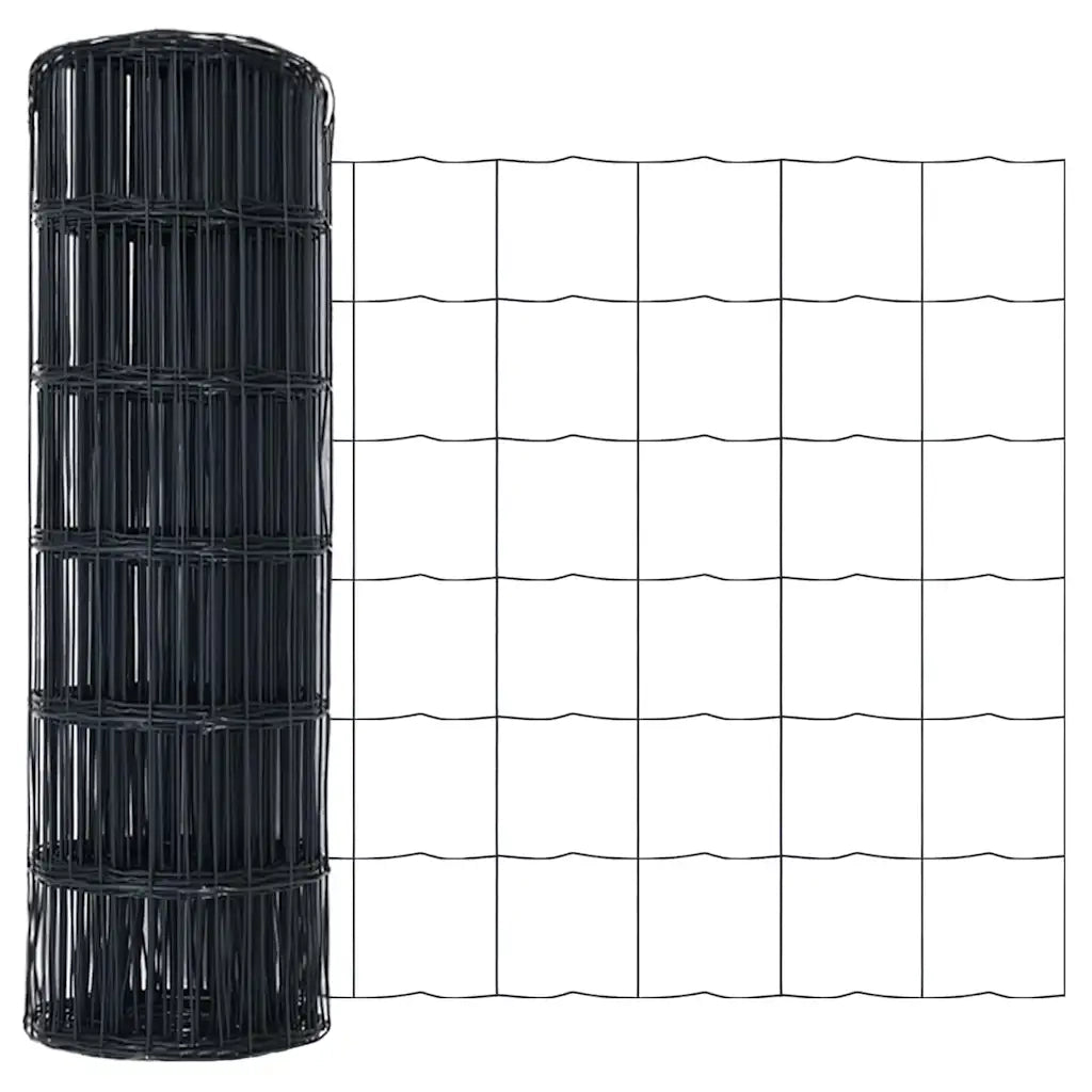 Recinzione Euro Grigio 0,6 x 25 m Ferro rivestito in PVC 42004547