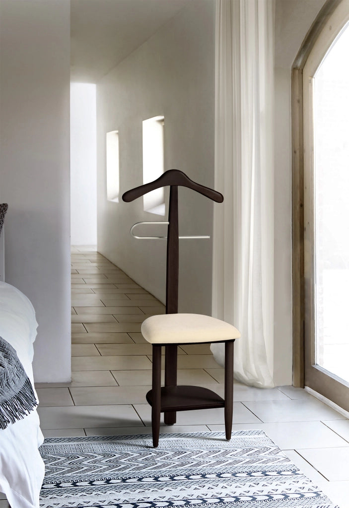 Sedia-Servomuto Herdasa legno di faggio wengé 105x45x41