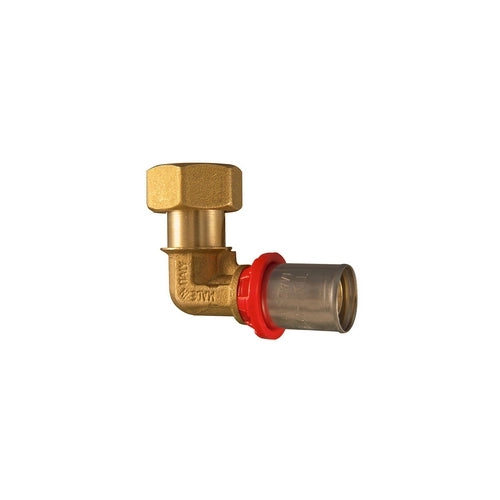 ADATTATORE CURVO SEDE PIANA A PRESSARE PER MULTISTRATO- 1/2 x 20- TDMB- pezzi 1