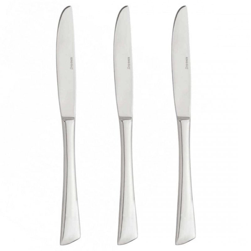 Set di 3 coltelli da tavola in acciaio inossidabile Kinghoff KH-1339