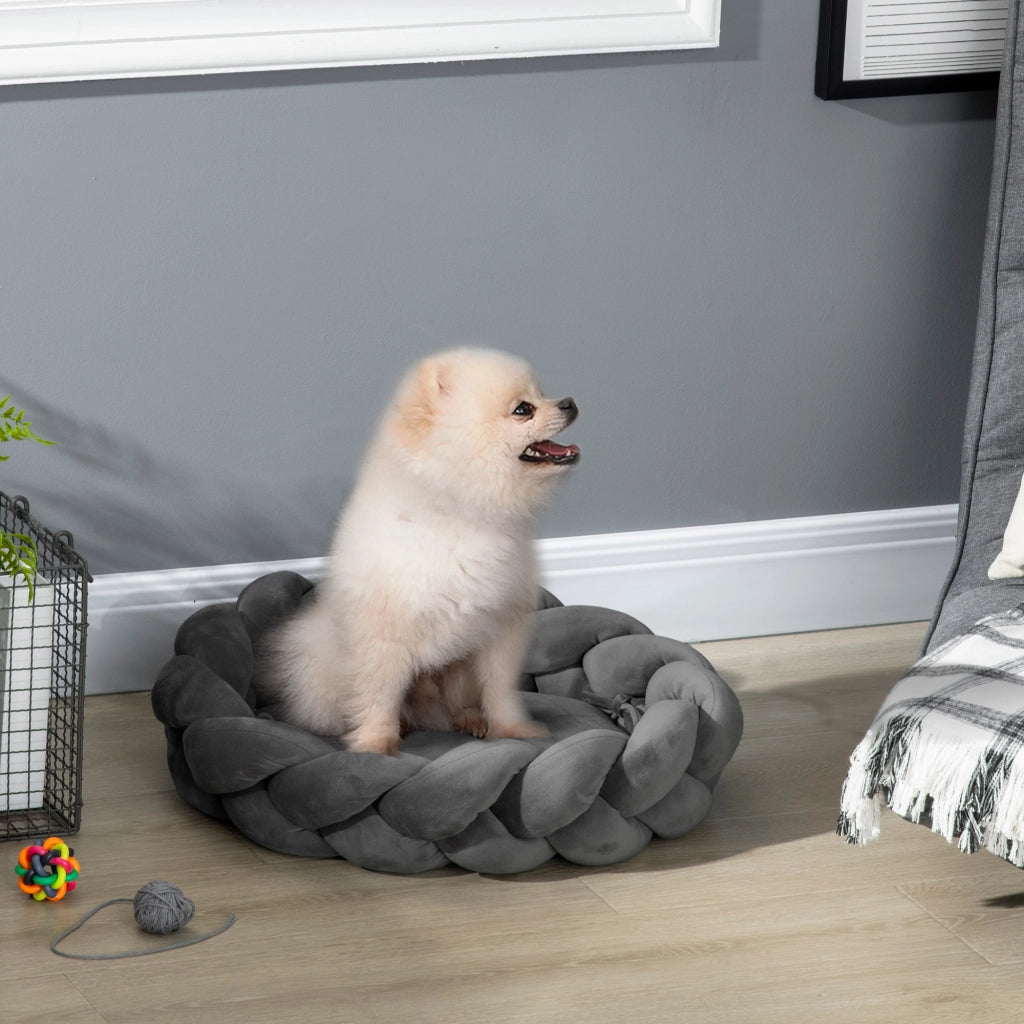 Letto per Cani Piccoli ¨C Minimal ¨C Grigio 55x55x14 cm