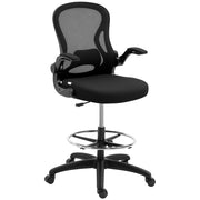 Sedia da ufficio ergonomica con poggiapiedi ¨C Xylo ¨C Altezza regolabile, 59x65x122 cm, Nero
