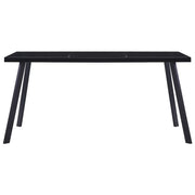 Tavolo da Pranzo Nero 180x90x75 cm in Vetro Temperato 281875