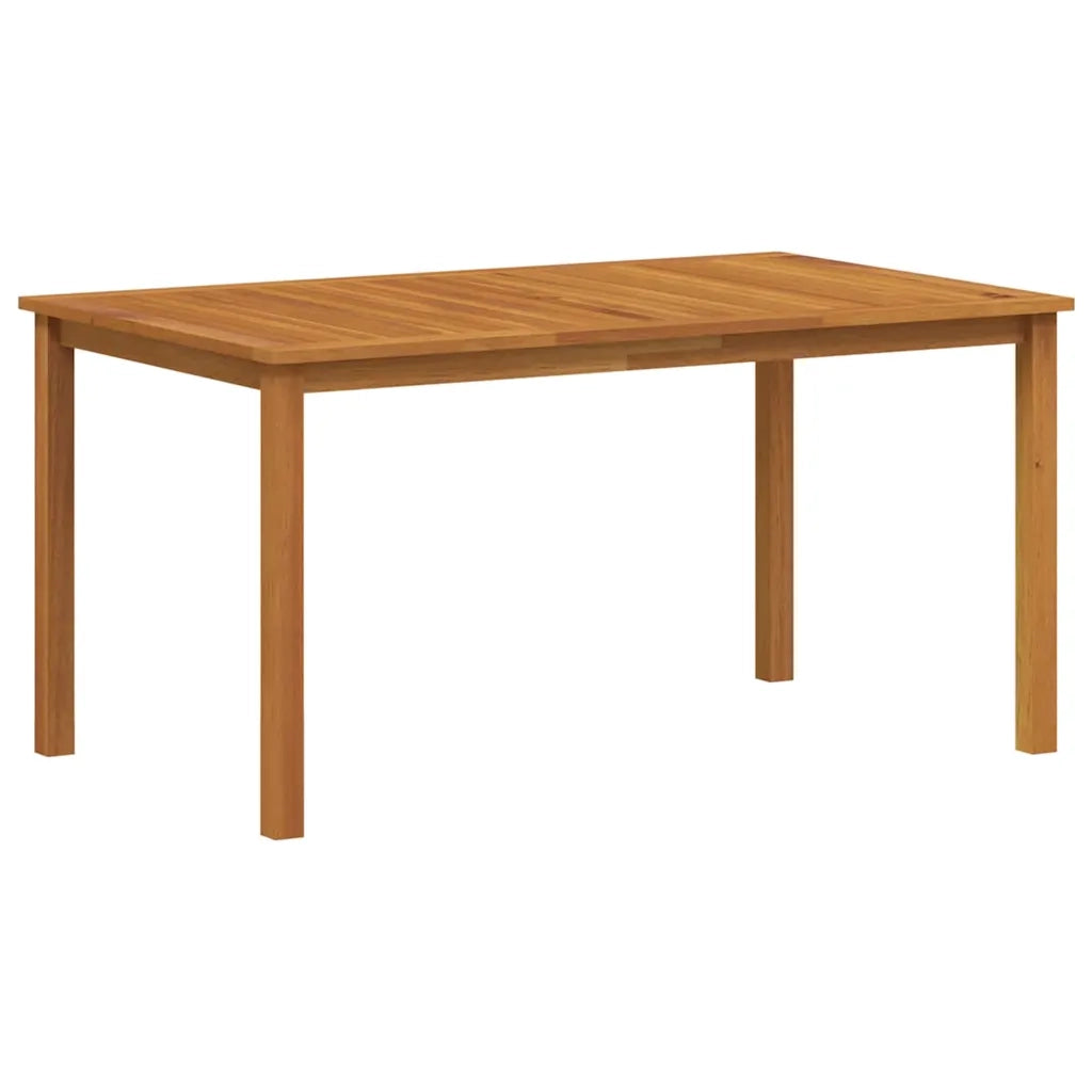 Set da Pranzo per Giardino 7 pcs Beige Legno di Acacia Massello