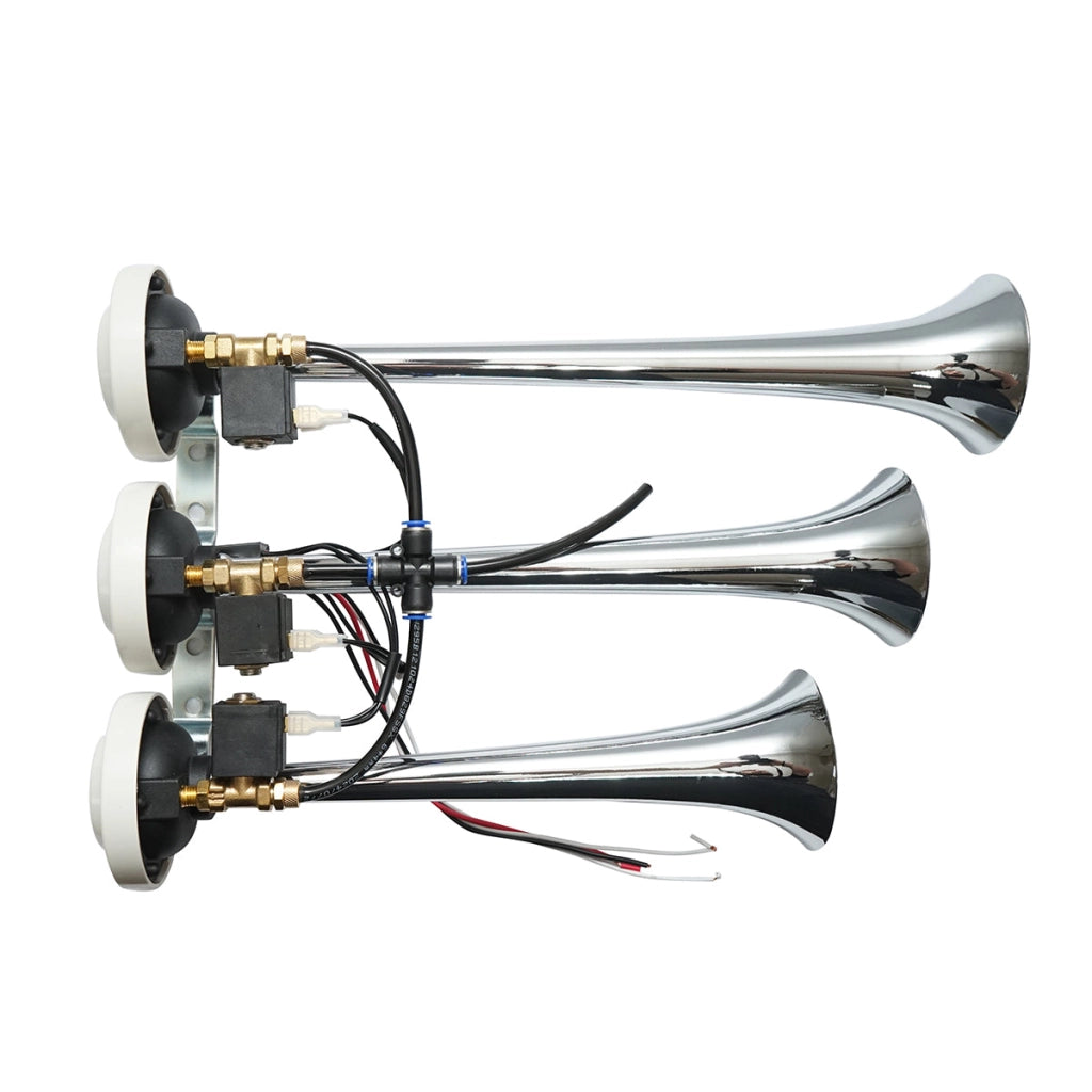 Clacson a 3 trombe 24V per compressore d’aria