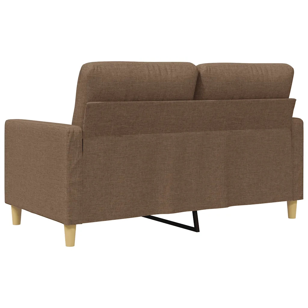 Divano a 2 Posti-Sofa 2 Posti Marrone 120 cm in Tessuto 371252