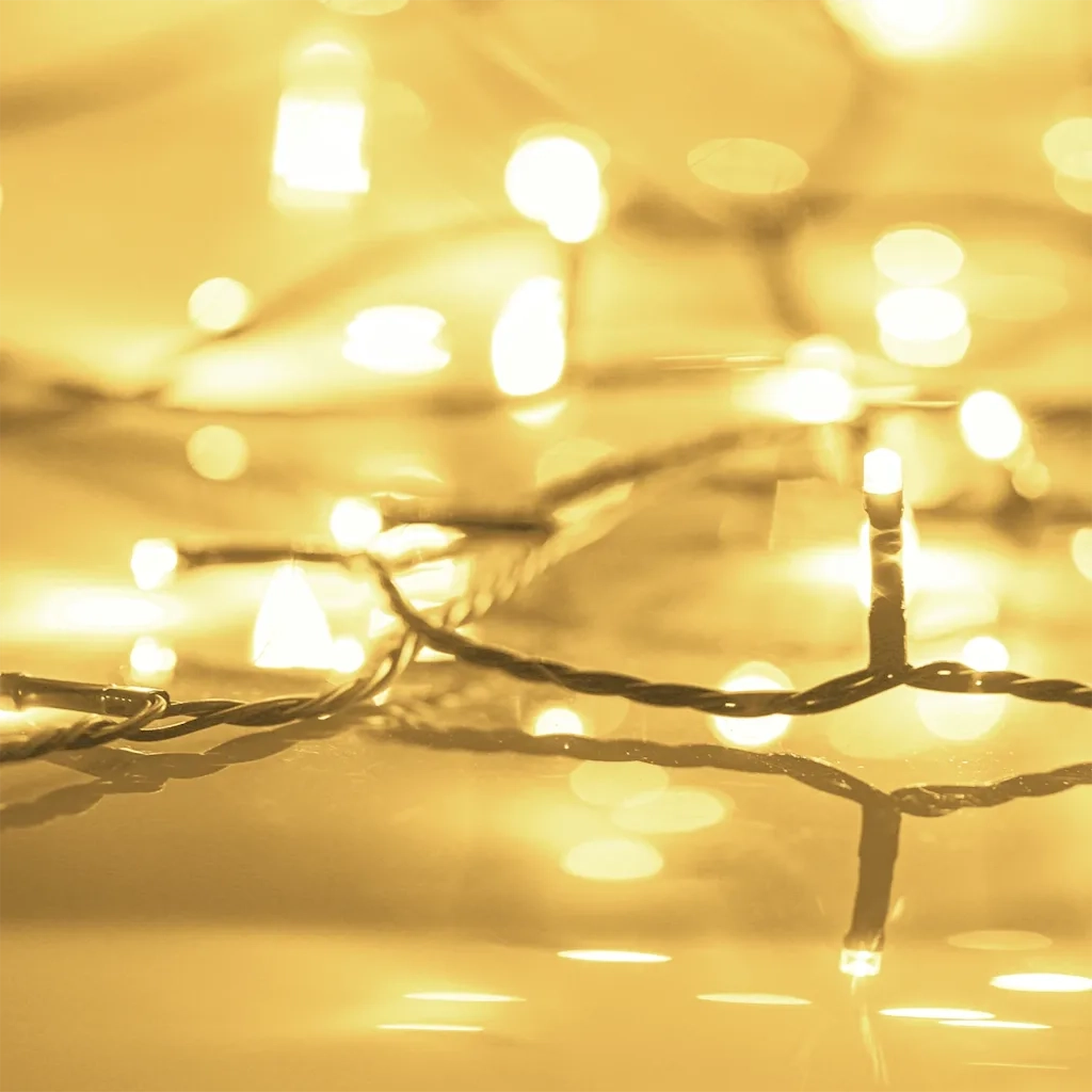 Stringa di Luci con 300 LED Bianco Caldo 30 m in PVC CFW8587757
