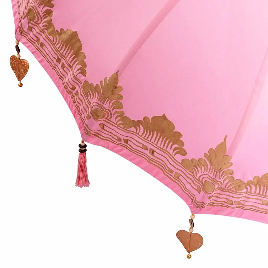 Parasol Balinese 260 Rosa 180-190 cm Cotone e legno massello 3356904