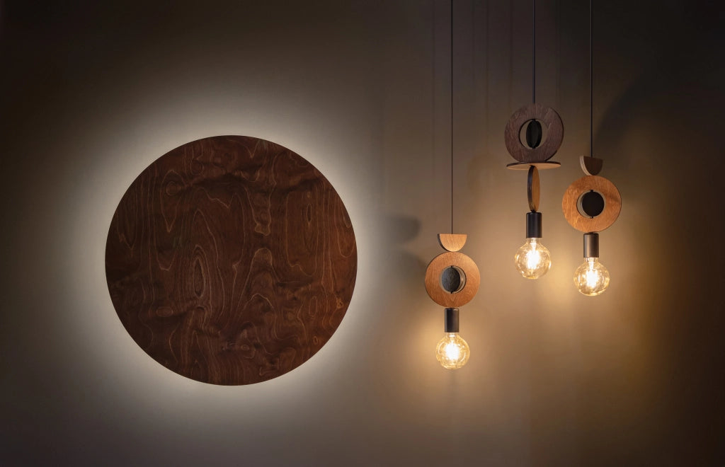 Lampada a sospensione Drops Wood C E27 Nowodvorski 11175
