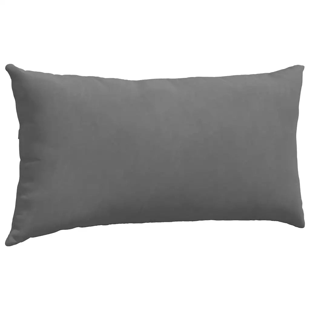 Cuscini da Divano 2 pz | Cuscini per sedie Grigio scuro 80 x 40 cm Tessuto