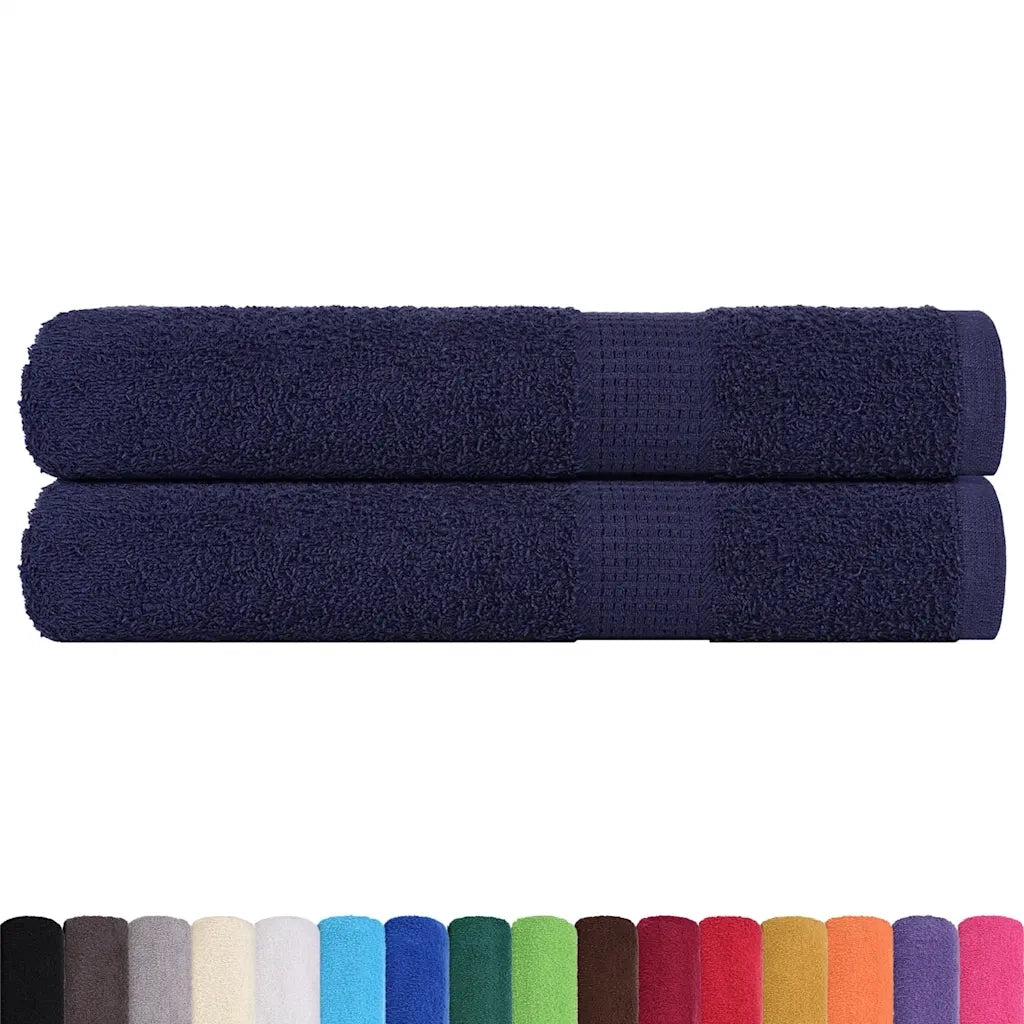 Asciugamani per sauna FROGN 2 pezzi blu navy 80x200 cm 360 g/m2