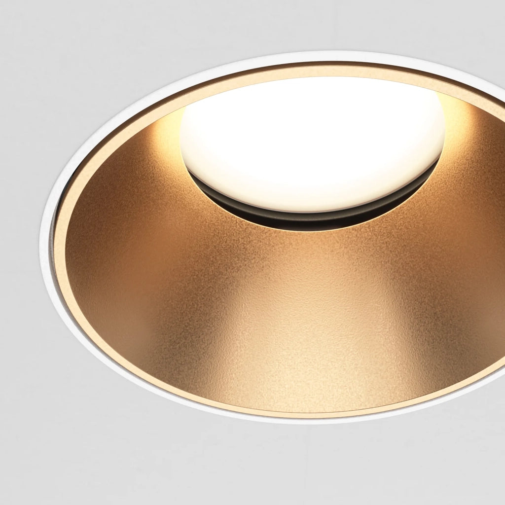 Maytoni lampada da incasso Share 1 luce GU10 bianco metallo alluminio