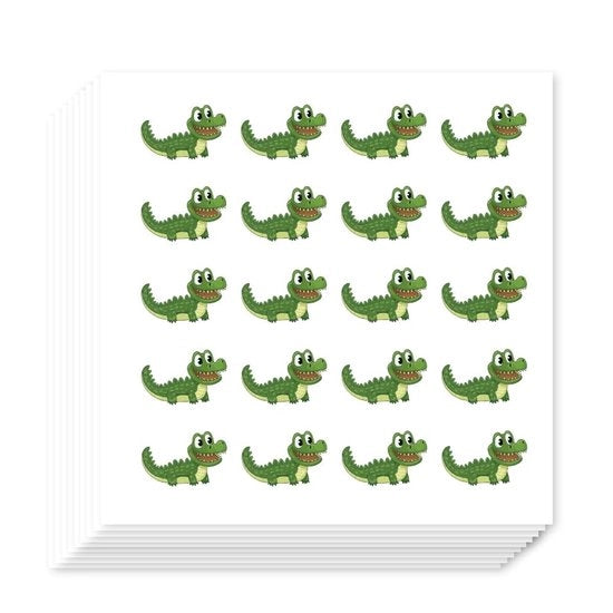 Stickers per Planner 400 pezzi - Stickers Cartone Coccodrillo - Stickers Tema Animali - Stickers Autoadesivi - Decorazione per Libretto di Note - Decorazione Tema Festa