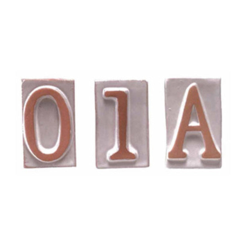 Numero civico 1 in terracotta 5x9 cm