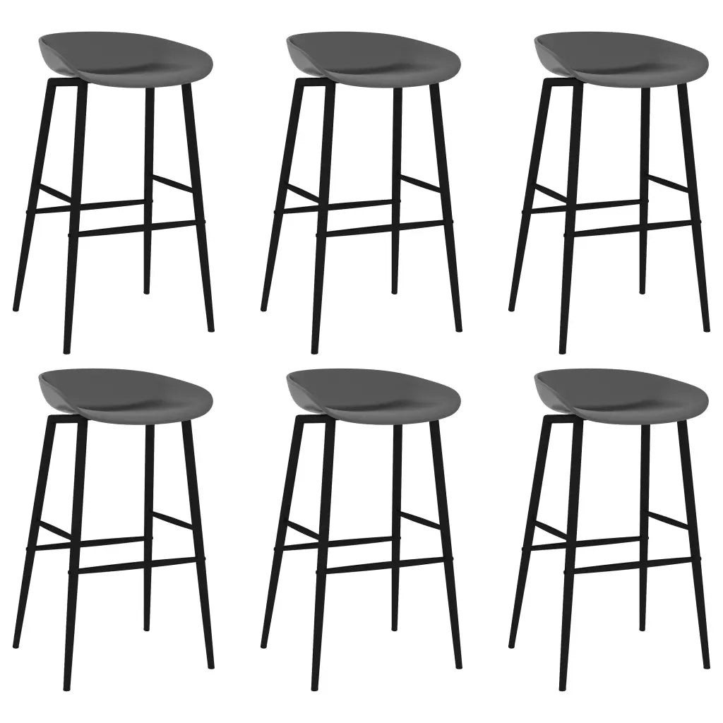 Set da Bar 7 pz Bianco e Grigio 3057453