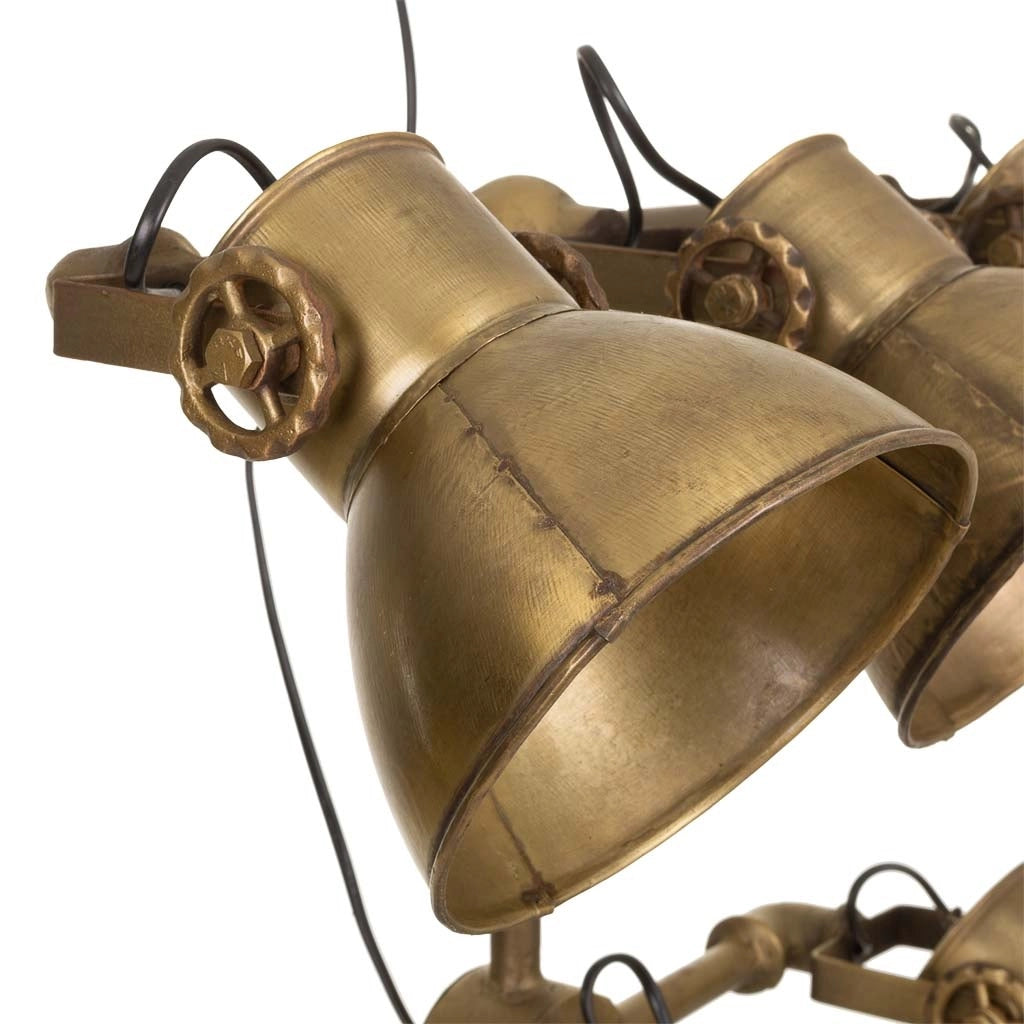 Lampada da terra in metallo color bronzo 60x20x176h
